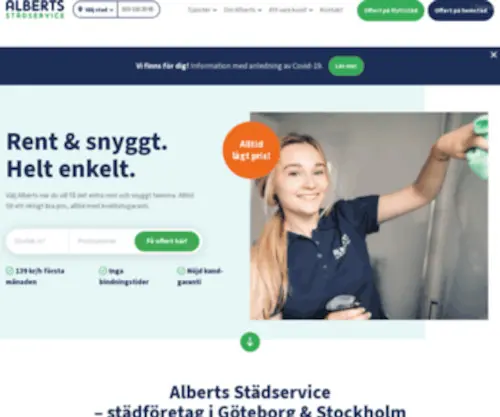Alberts-Service.se(Alberts Städservice) Screenshot