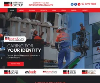 Albertsmithgroup.com.au(Design, Manufacture, Installation & Maintenance of Signage Products) Screenshot