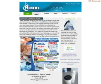 Albertsoftwater.com(Water Conditioners Water Softeners for home water treatment) Screenshot