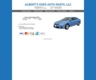 Albertsused.com(ALBERTS USED AUTO PARTS) Screenshot