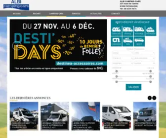 Albi-Camping-Car.com(Vente de camping) Screenshot