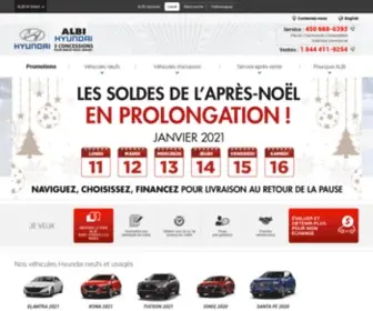 Albihyundailavalvimont.com(ALBI Hyundai Laval) Screenshot