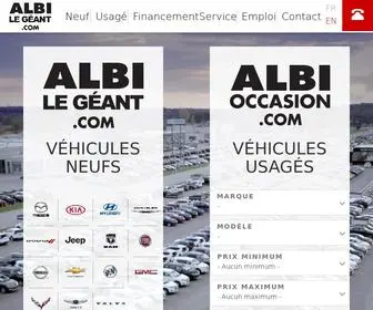 Albilegeant.com(Voitures neuves et usagées) Screenshot