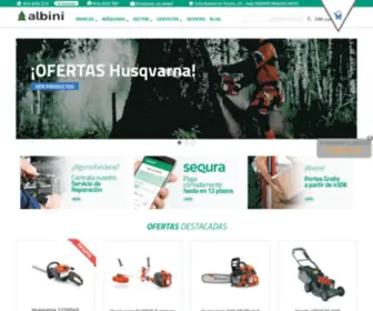 Albimaq.com(Venta maquinaría jardinería online) Screenshot