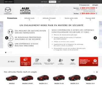 Albimazda.com(ALBI Mazda Mascouche) Screenshot