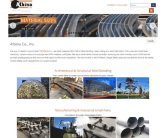 Albinapipebending.com(Albina Co) Screenshot