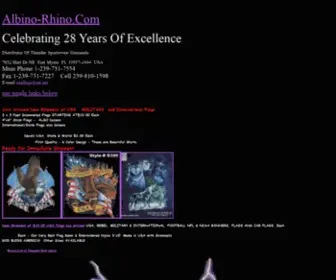 Albino-Rhino.com(Thunder Shirts Wholesale) Screenshot