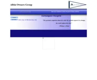 Albinowners.com(Albin Owners Group) Screenshot