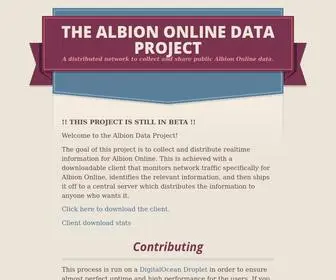 Albion-Online-Data.com(The Albion Online Data Project Home) Screenshot