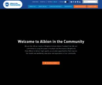 Albioninthecommunity.org.uk(Albion in the Community) Screenshot