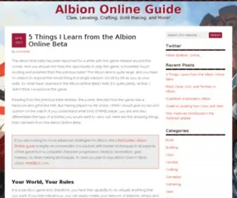 Albiononlineguide.com(Albiononlineguide) Screenshot