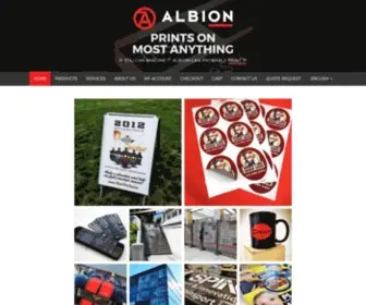 Albionsp.com(We print on just about anything) Screenshot