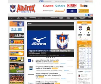 Albirex.com.sg(Albirex Niigata Singapore Official website) Screenshot
