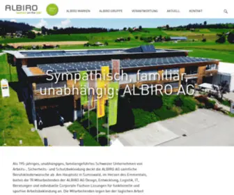 Albiro.com(ALBIRO AG) Screenshot
