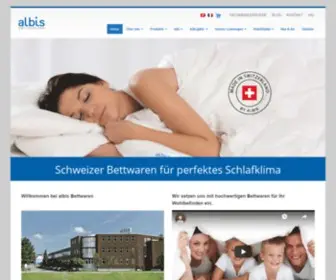 Albis.ch(Schweizer Bettwaren bei) Screenshot