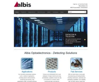 Albisopto.com(Albis Optoelectronics AG) Screenshot