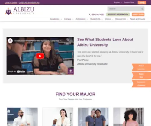 Albizu.edu(Albizu University) Screenshot