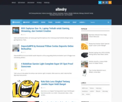 Albndry.com(Kata kata) Screenshot