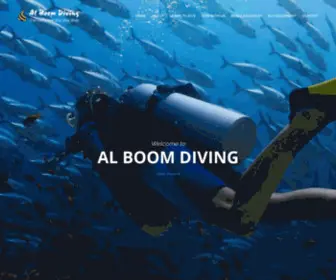 Alboomdiving.com(Al Boom Diving) Screenshot