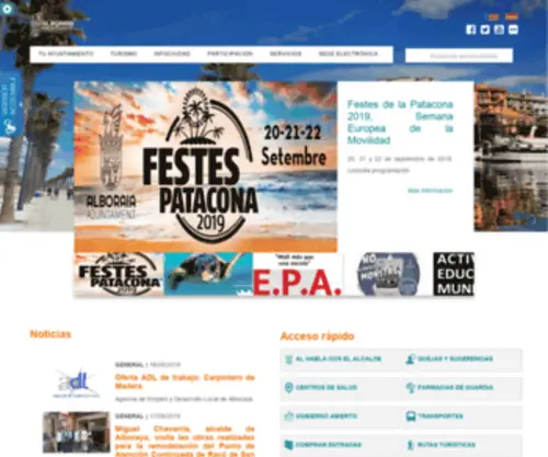 Alboraya.org(Ayuntamiento de Alboraya) Screenshot