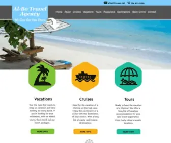 Albotravel.com(Al-Bo Travel Agency Inc) Screenshot