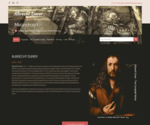 Albrecht-Durer.org(Albrecht Durer) Screenshot