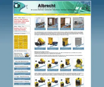 Albrecht-Services.de(Vermietung München) Screenshot