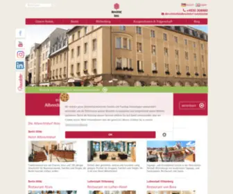 Albrechtshof-Hotels.com(Hotels in Berlin und Wittenberg) Screenshot