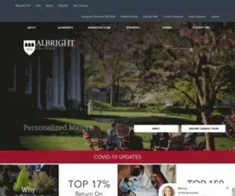 Albright.edu(Albright College) Screenshot
