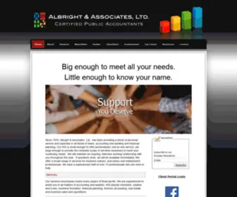 AlbrightcPas.com(Albright & Associates) Screenshot