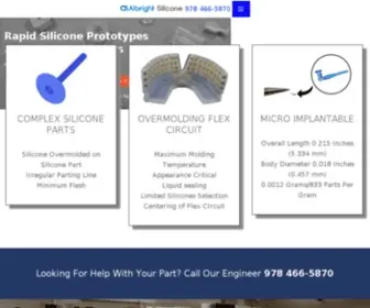 Albrightsilicone.com(Silicone Molding) Screenshot