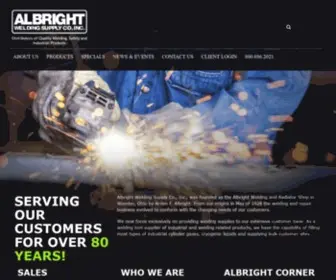 Albrightwelding.com(Industrial Welding Supply) Screenshot