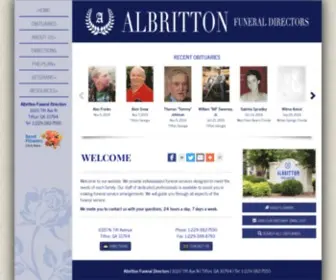 Albritton-Beaumontfuneralhome.com(Albritton Funeral Directors) Screenshot