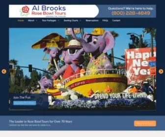 Albrooksrosebowltours.com(Al Brooks Rose Bowl Tours) Screenshot