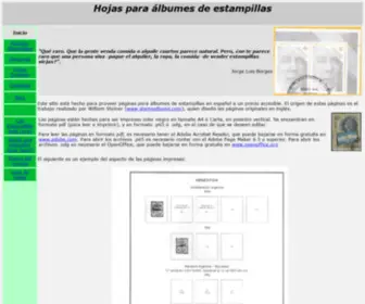 Albumdeestampillas.com.ar(Hojas) Screenshot