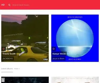 Albumdownloads.org(Free Zip & Mp3 Album Downloads and Streams) Screenshot