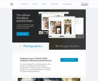 Albumexposure.com(Online album proofing for professional photographers and design studios) Screenshot