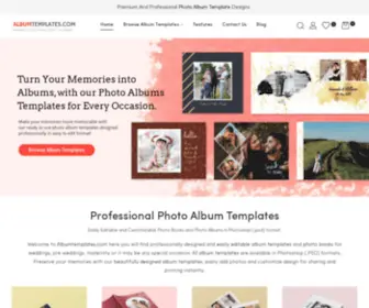 Albumtemplates.com(Photo Album Templates in Photoshop (.Psd) Format) Screenshot