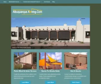 Albuquerqueawning.com(Santa Fe Awning) Screenshot