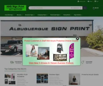 Albuquerquesignprint.com(Dit domein kan te koop zijn) Screenshot