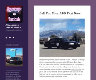 Albuquerquetaxicab.com(Albuquerque Taxi Cab) Screenshot