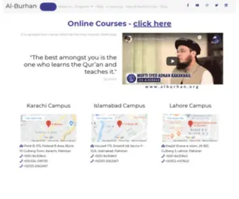 Alburhan.org(Knowledge with Logic) Screenshot