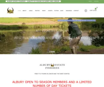 Alburyestatefisheries.co.uk(Albury Estate Fly Fishing) Screenshot