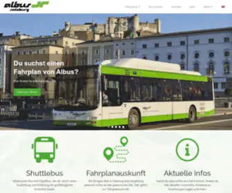 Albus.at(Erfahre mehr über die zuverlässigen Albus Linienbusse in Salzburg) Screenshot