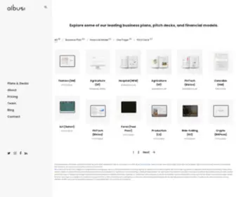 Albusi.com(Leading Business Plans) Screenshot