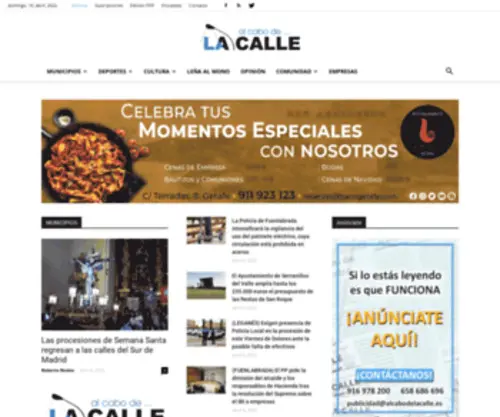 Alcabodelacalle.com(Noticias y actualidad de los municipios de la zona sur de Madrid) Screenshot