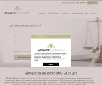 Alcaldeabogados.es(Bufete de abogados en Córdoba) Screenshot