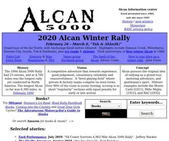 Alcan5000.com(Alcan Rally information center) Screenshot