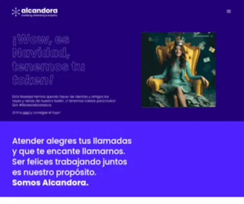Alcandora.com(Agencia de publicidad que ofrece a sus clientes servicios plenos) Screenshot