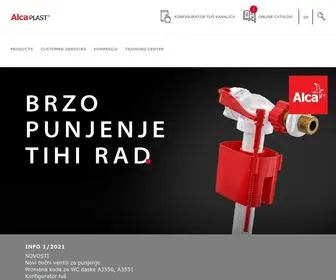 Alcaplast.rs(Sanitární technika Alca plast) Screenshot